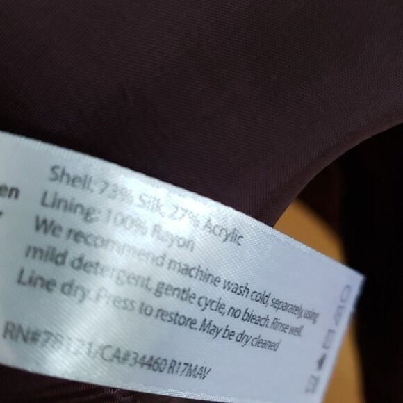 Eileen Fisher maroon jacket small - Picture 7 of 7